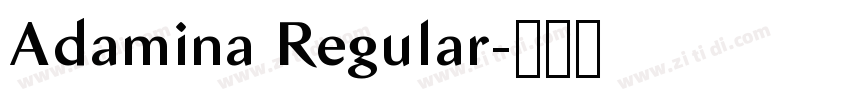 Adamina Regular字体转换
